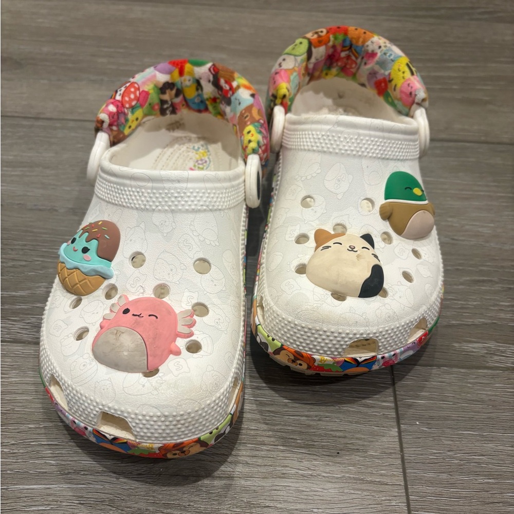 Adorable Squishmallows Crocs size J4 worn once